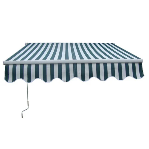 Outdoor Awning - High-Quality Polyester, Multiple Sizes Available, Sleek Green Metal Frame | Waterproof, Easy Installation, Adjustable Design