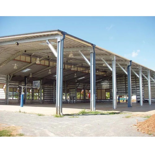 Pre-Fab Industrial Shed - Steel Material, Custom Dimensions, Sleek Silver Color | Ideal for Warehousing and Workshop Use, Easy Installation