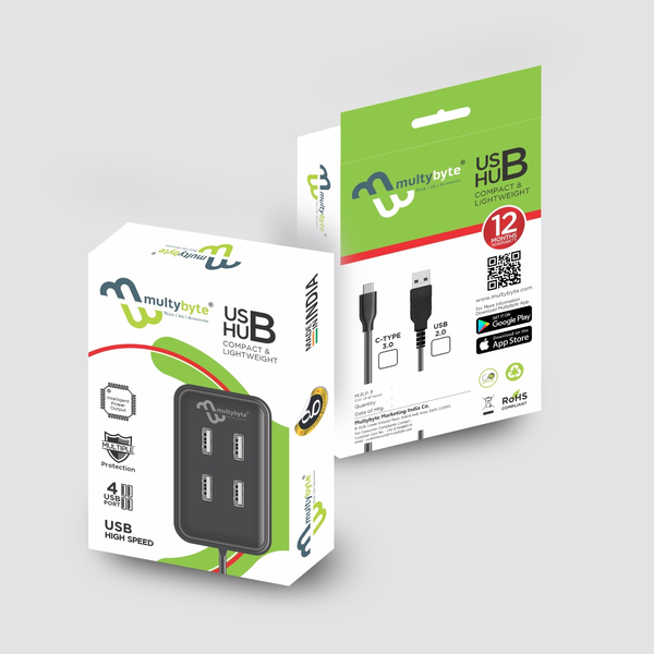 2.0 Port 4 Hub Usb Cable