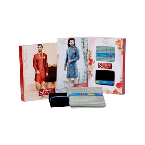 Gold Formal Pant Shirt Fabric Combo Pack