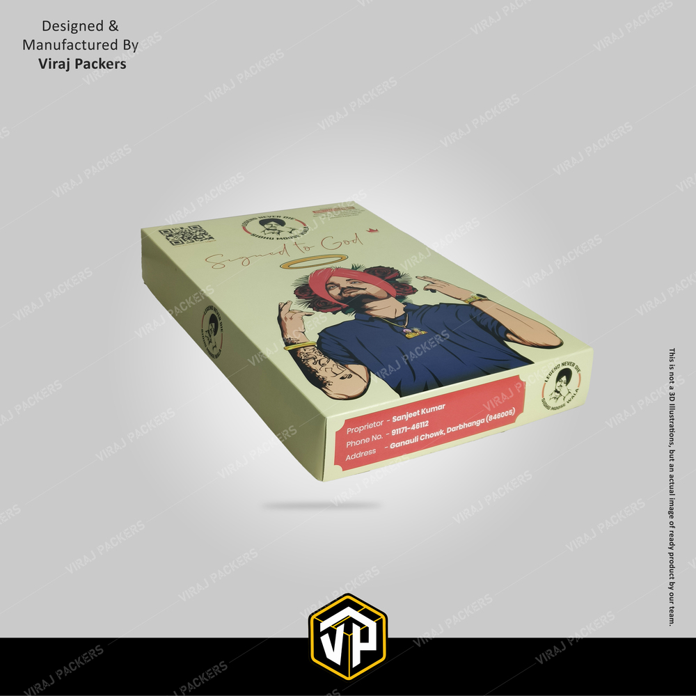 Laminated Printed T-shirt Packaging Boxes - Length: 12-18 Inches (Customizable) Inch (In)