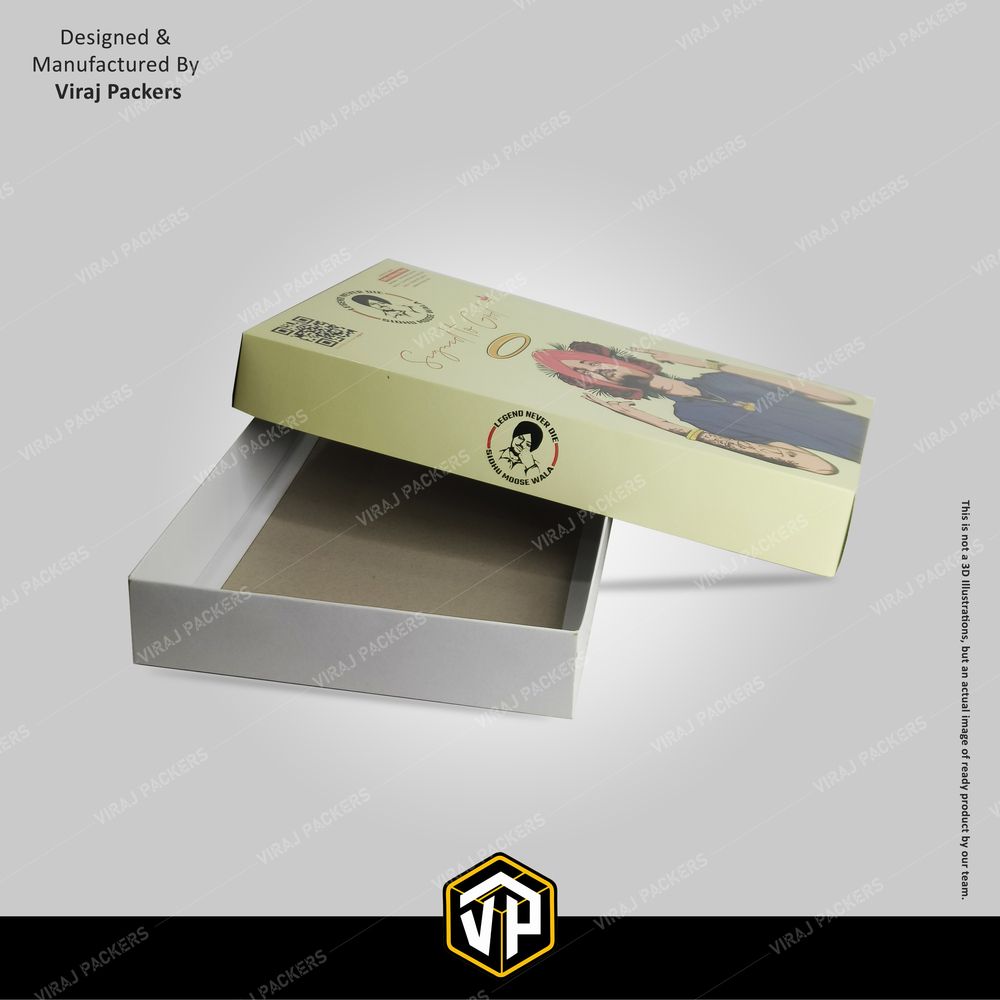 Laminated Printed T-shirt Packaging Boxes - Length: 12-18 Inches (Customizable) Inch (In)