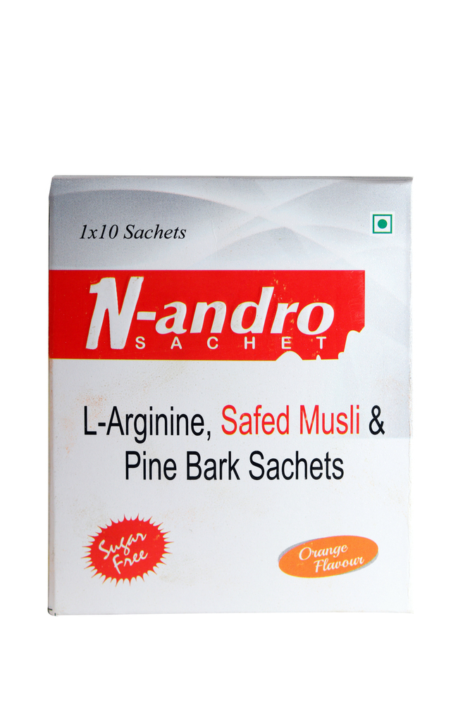 N-Andro L Arginine Safed Musli And Pine Bark Sachets - Dosage Form: Powder