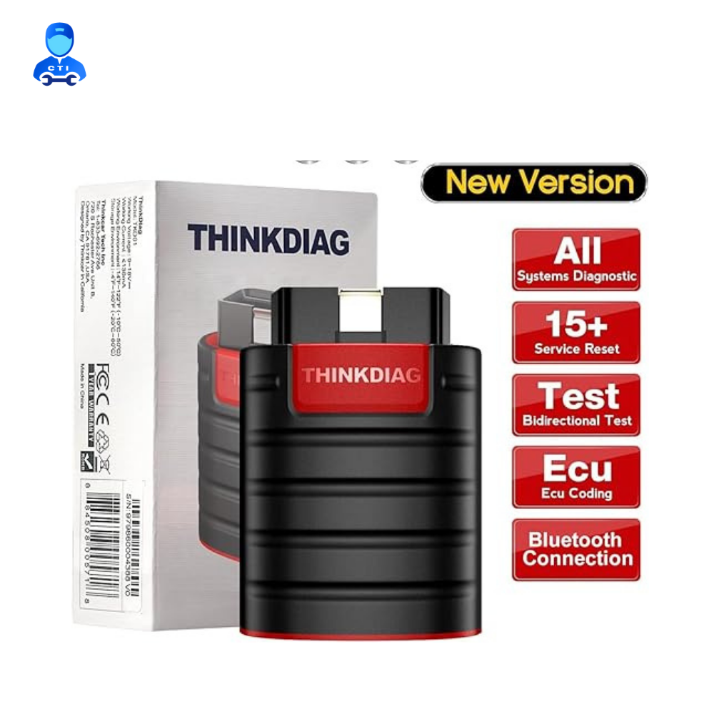Thinkdiag - Bluetooth 4.2 Ble, Compact Design | Full System Diagnostics, Auto Vin Detection, Bi-directional Control, 15+ Maintenance Functions