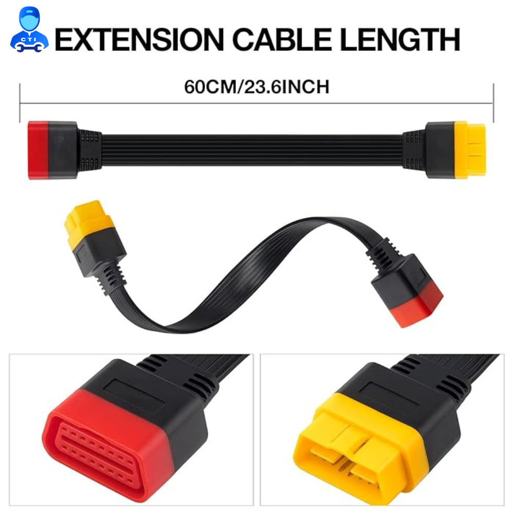 OBD2 16Pin Male to Female Cable