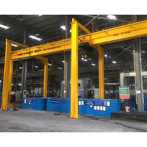 Load Testing Eot Crane - Color: Yellow