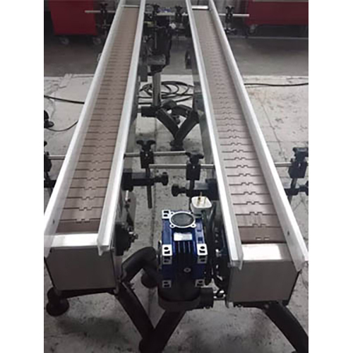 Chain Slat Conveyor - Color: Silver