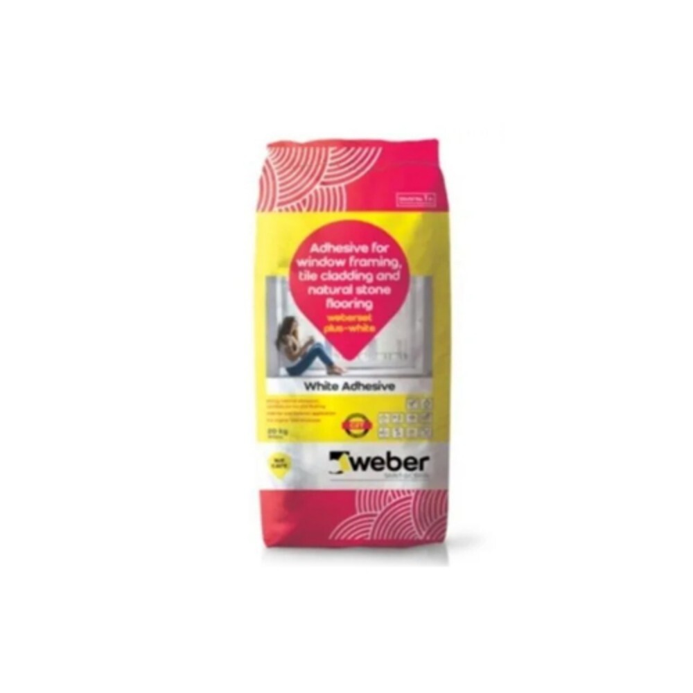Weber Set Plus White Tile Adhesive - Grade: Chemical Grade