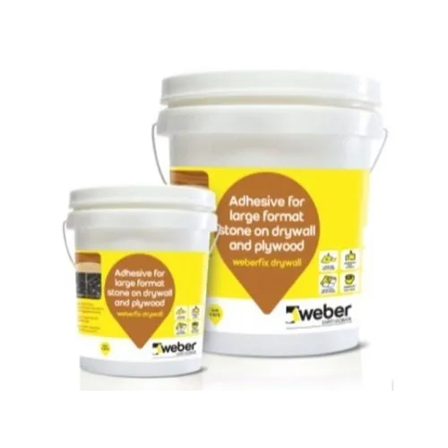 Weber Drywall Stone Tile Adhesive - Color: White And Yellow