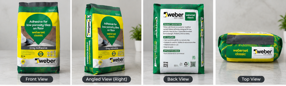 Weber Set Classic Tile Adhesive - Color: Grey
