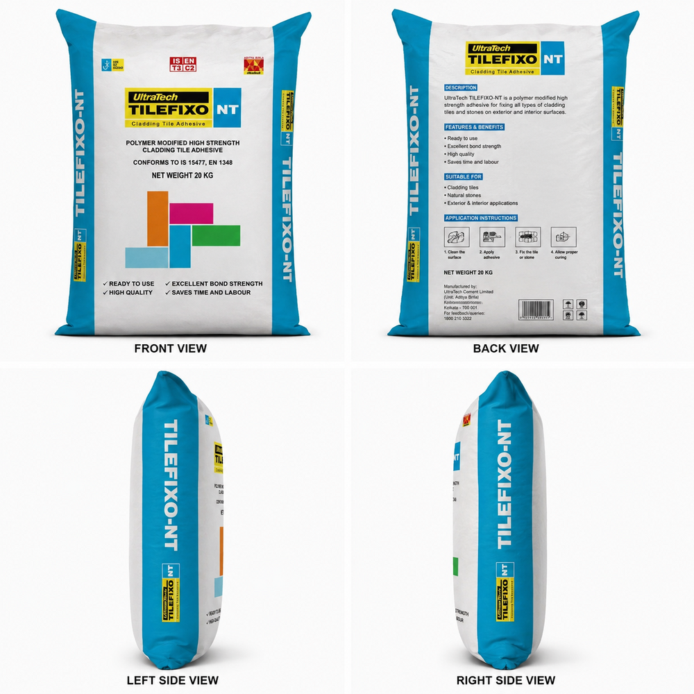 Ultratech Tilefixo Nt Tile Adhesive - Color: White