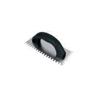 6x6mm Weber Notch Trowel - Stainless Steel, 6x6mm Size, Silver And Black Color | Manual Power For Precision And Unique Notch Design