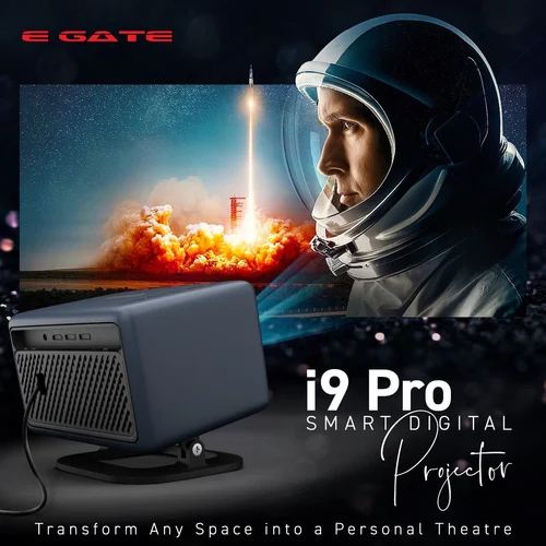 EGate I9 Pro Projector With Electronic Keystone And Focus, Full HD 1080 Support & HD 720p Native