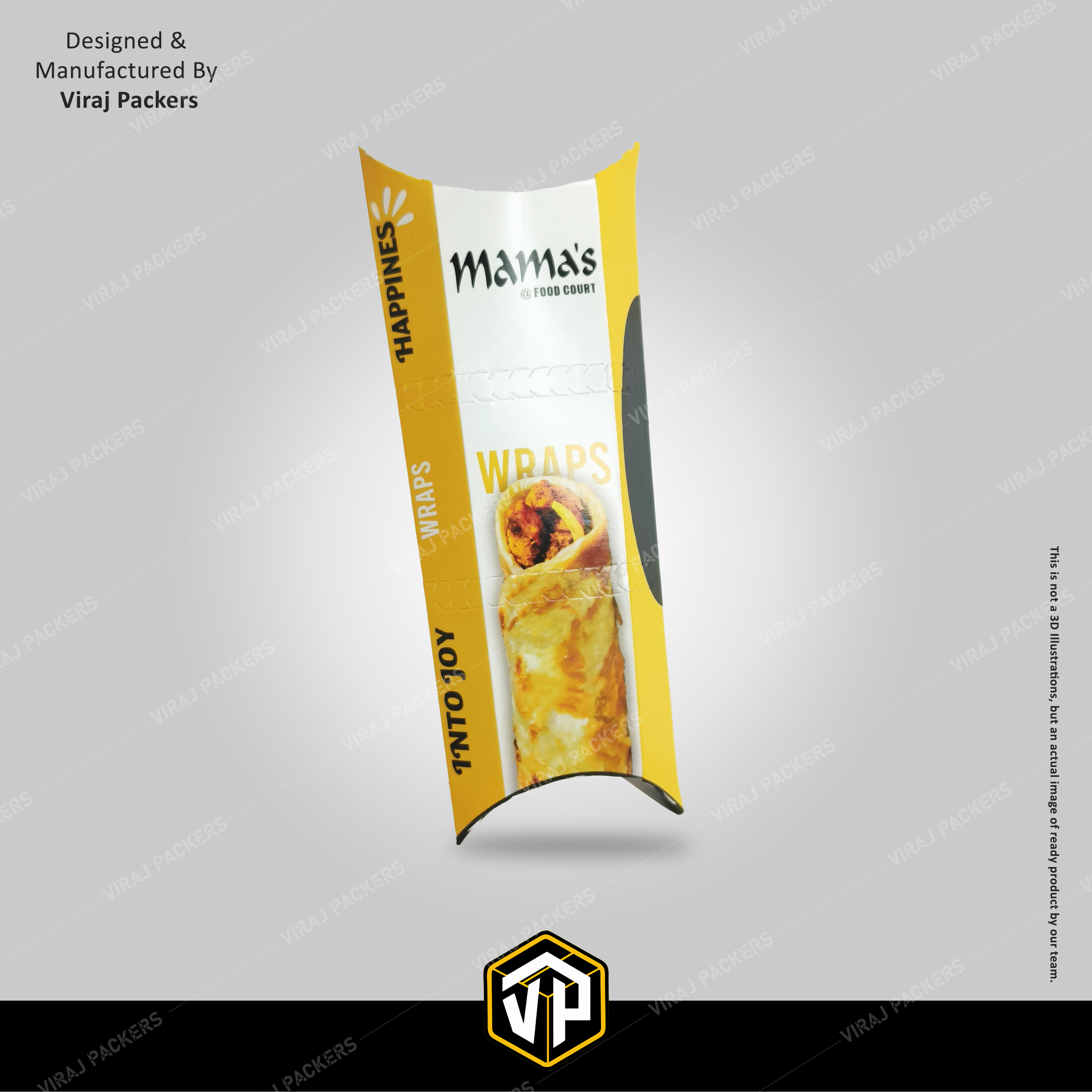 Food Wrap Pckaging Box - Finishing: Glossy Lamination