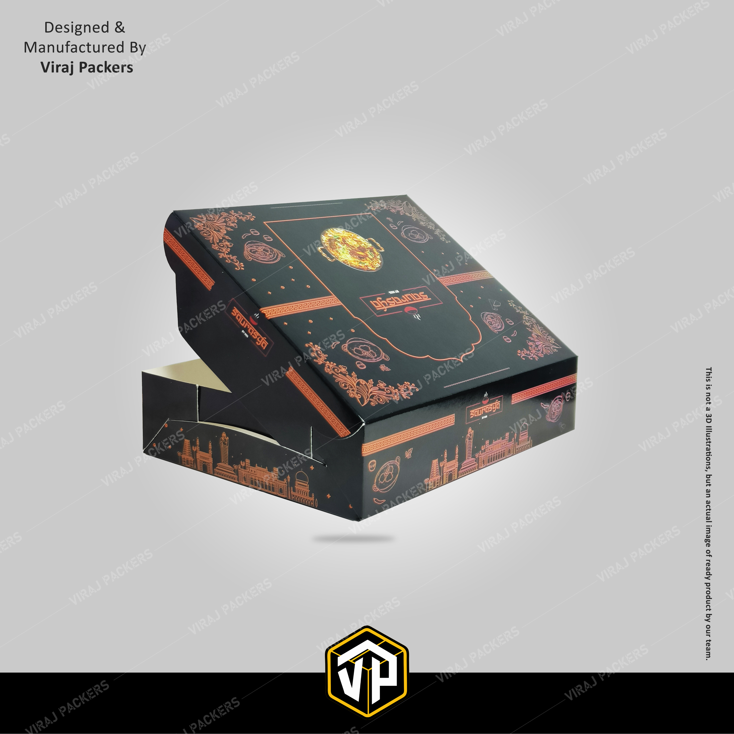 Biryani Outer Boxes - Finishing: Glossy Lamination