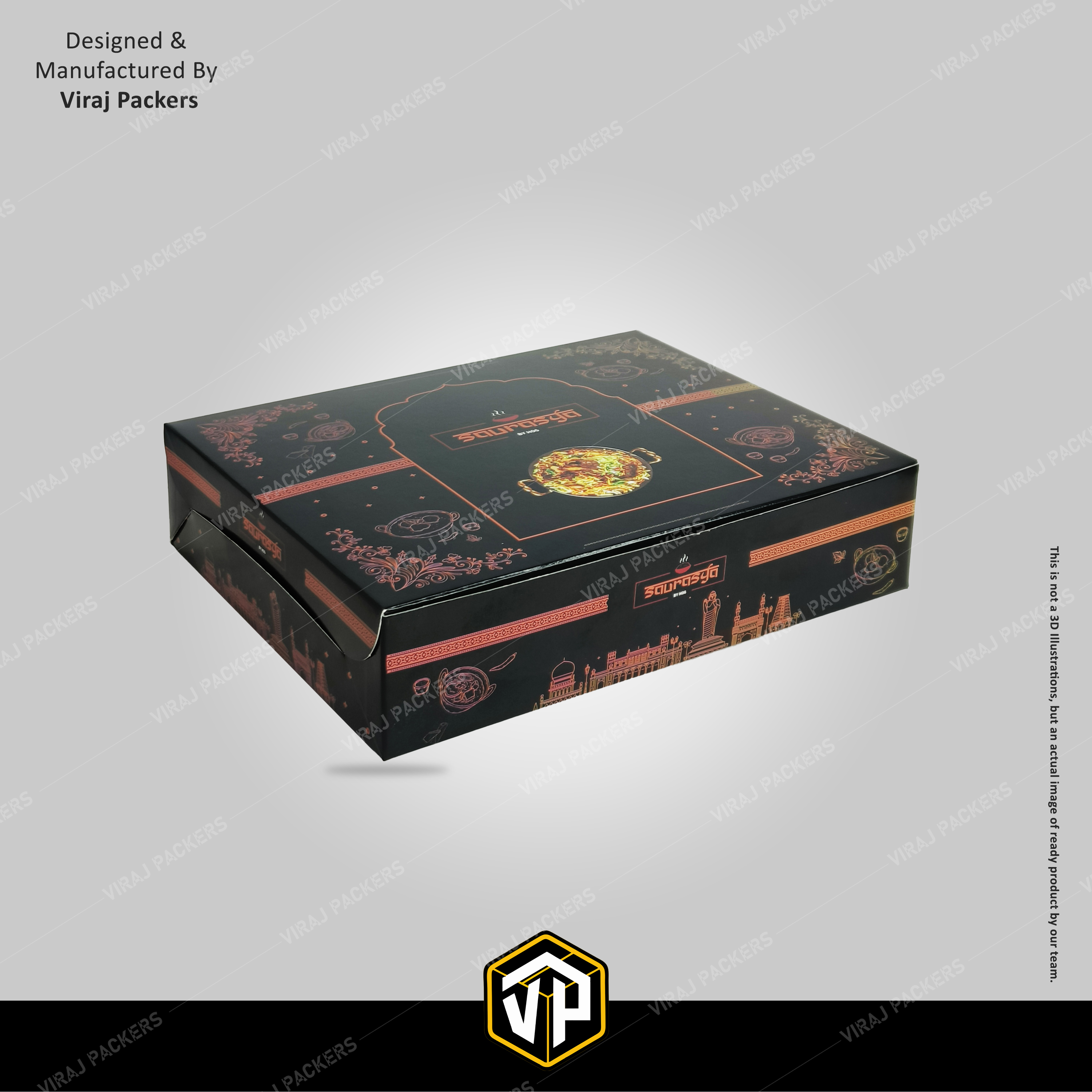 Biryani Outer Boxes - Finishing: Glossy Lamination