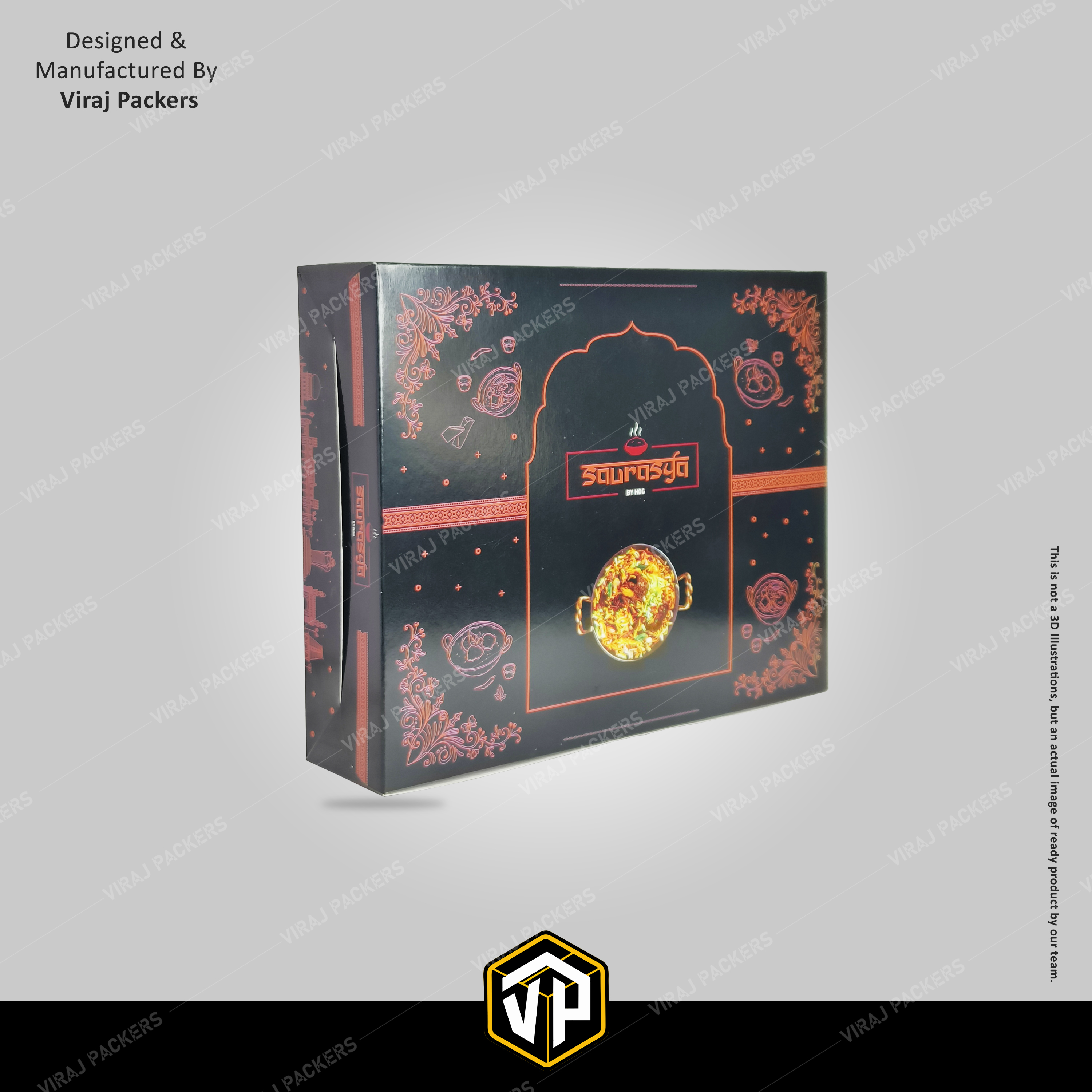 Biryani Outer Boxes - Finishing: Glossy Lamination