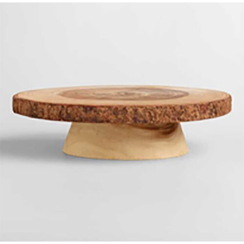 Round Natural Cake Stand