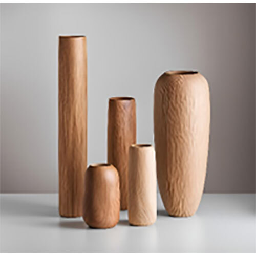 Wooden Vases - Color: Brown