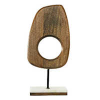 Wood and Marble Sculpture
