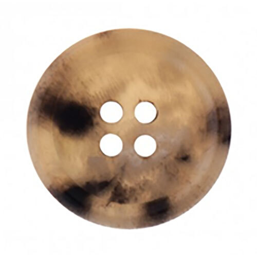 Fancy Horn Button - Color: Brown