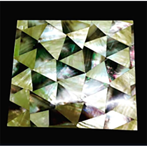 Black And Gold Mother Of Pearl Tile - Color: Multi Color