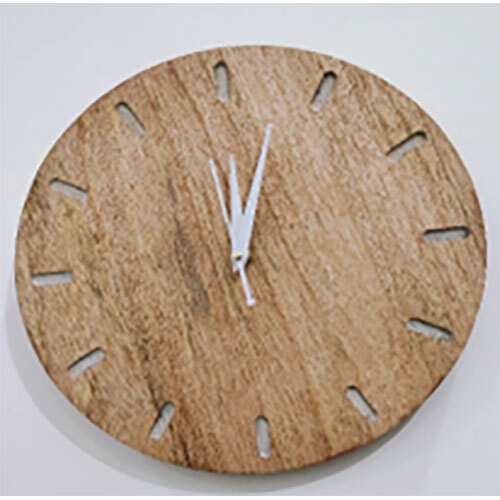 Round Wooden Wall Clock