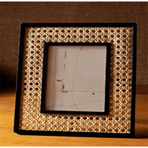 Rattan Wooden Picture Frame - Color: Brown