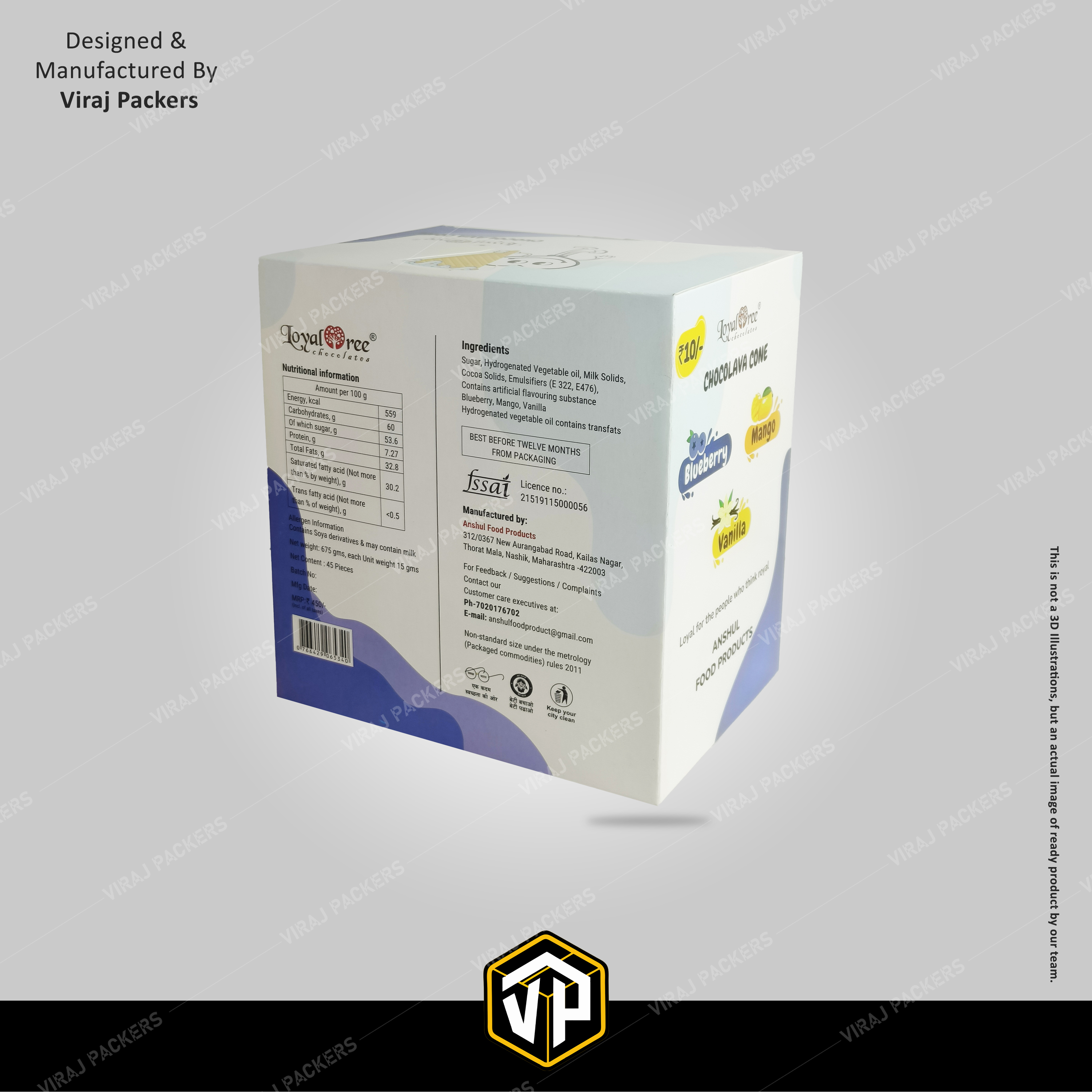 Lolipop Packaging Boxes - Finishing: Glossy Lamination