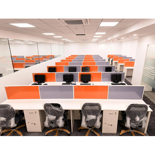 4 Seater Linear Office Workstation