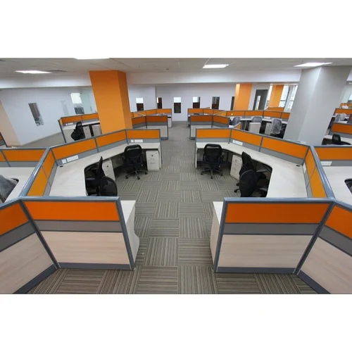 6 Seater Modular Office Partition - Design: Modern