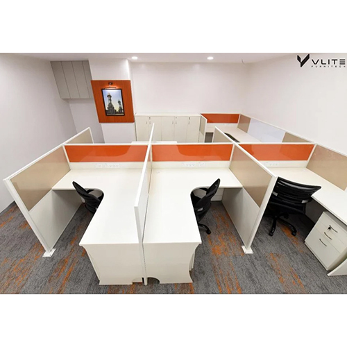 60 MM L Type Office Modular Workstation