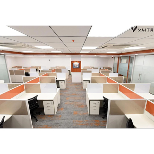 Wood Office Workstation Partition