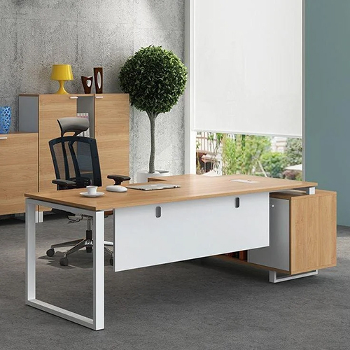 Modular Office Furniture Executive Table - Color: Brown