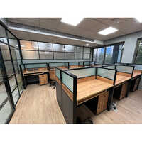 Wooden Computer Table With Drawer - Color: Brown