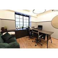 Plywood Modular Office Table - Color: Brown