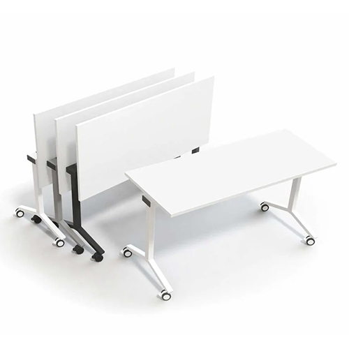 Foldable Training Table Without Storage - Color: White