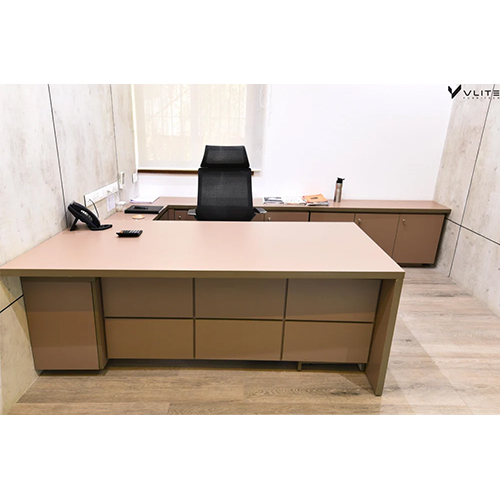 Wooden Executive Table - Color: Brown