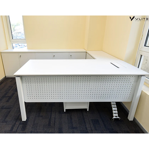 Wooden L Shape Executive Table