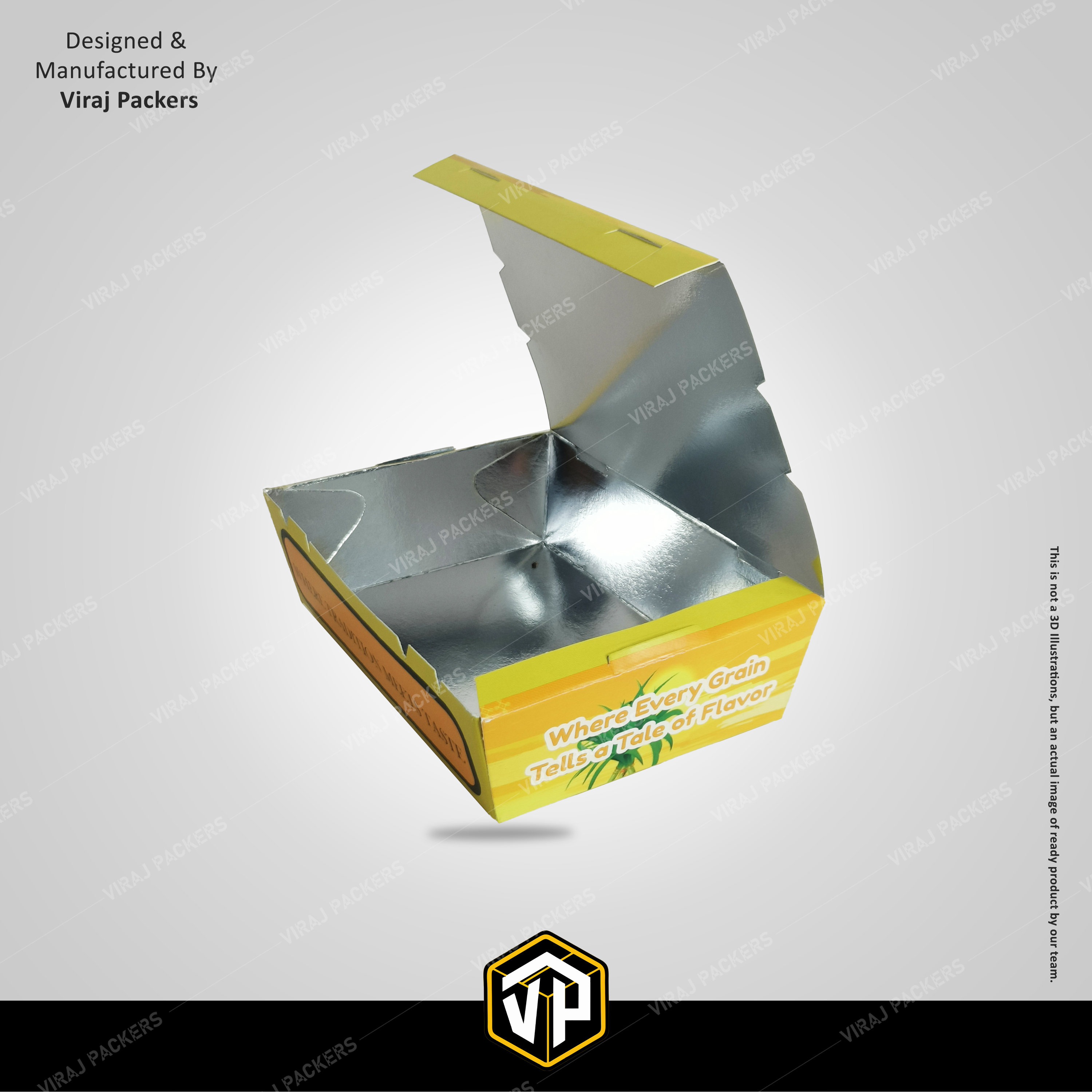 Biryani Packaging Boxes - Finishing: Glossy Lamination