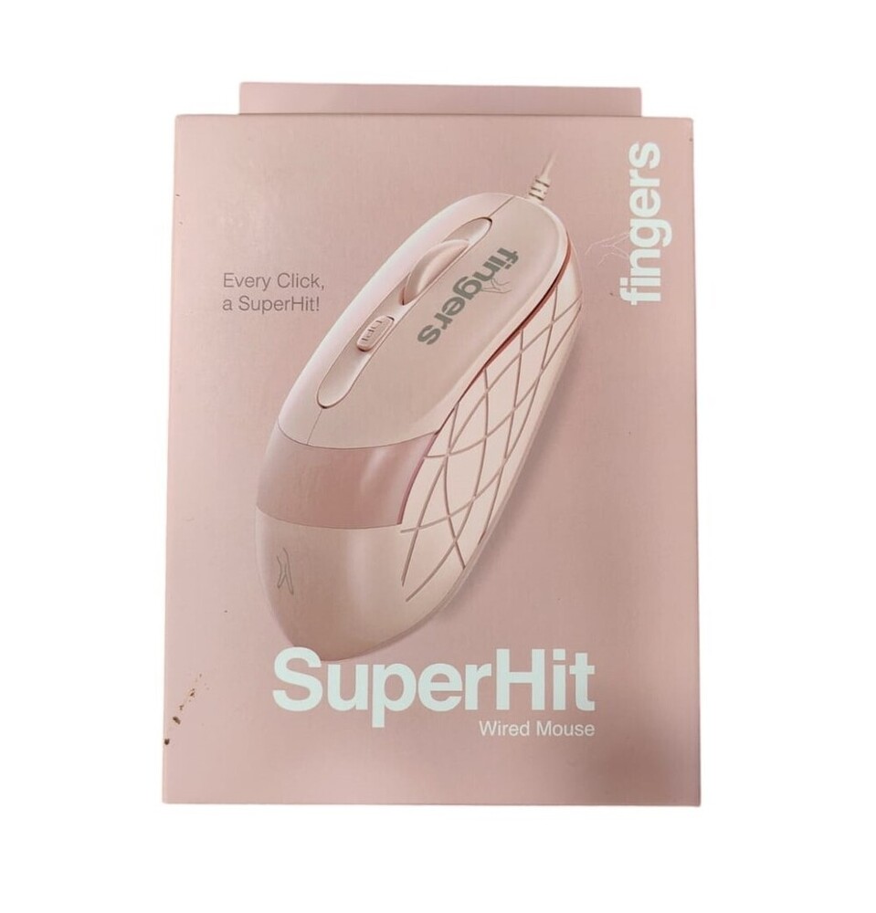 Blush Pink Fingers Superhit Wired Mouse, 1-n Brand Note - Material: Pvc