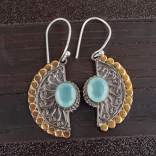 Amazonite Earrings - Acrylic/Resin/Lucite with Onyx Stones | Durable Variety of Colors Perfect for Gifting and Parties Different Sizes Available