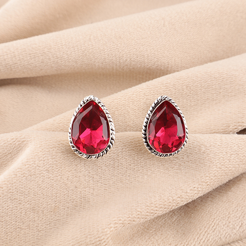 Red Goldstone Earrings - Acrylic/Resin/Lucite Material Different Sizes Available Onyx Stone Elegance Perfect for Parties & Gifting