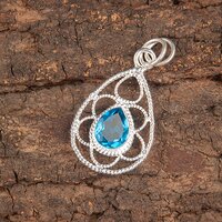 Pendant With Blue Aventurine - Design: Modern