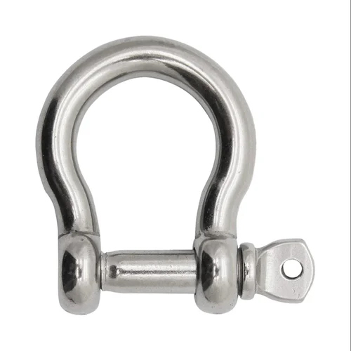 Stainless Steel Bow Shackle - Color: Silver