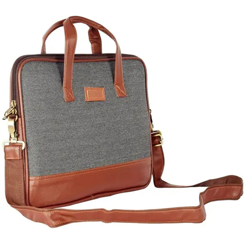 Jute Messenger Stylish Leather Jute Office Messenger Bag - Color: Different Available
