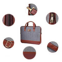 Jute Messenger Stylish Leather Jute Office Messenger Bag