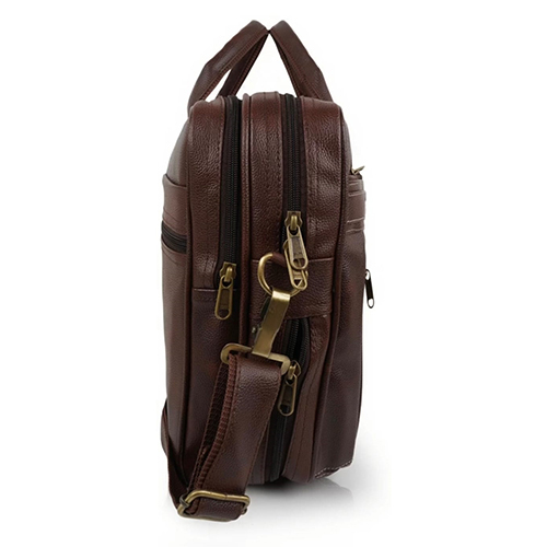 Leather Messenger Bag - Various Sizes, Available In Multiple Colors | Unisex Modern Design With Spacious Interior And Adjustable Shoulder Strap