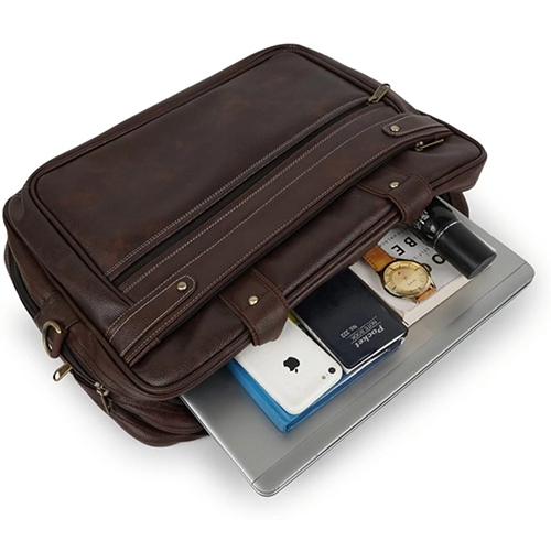 Leather Messenger Bag - Various Sizes, Available In Multiple Colors | Unisex Modern Design With Spacious Interior And Adjustable Shoulder Strap