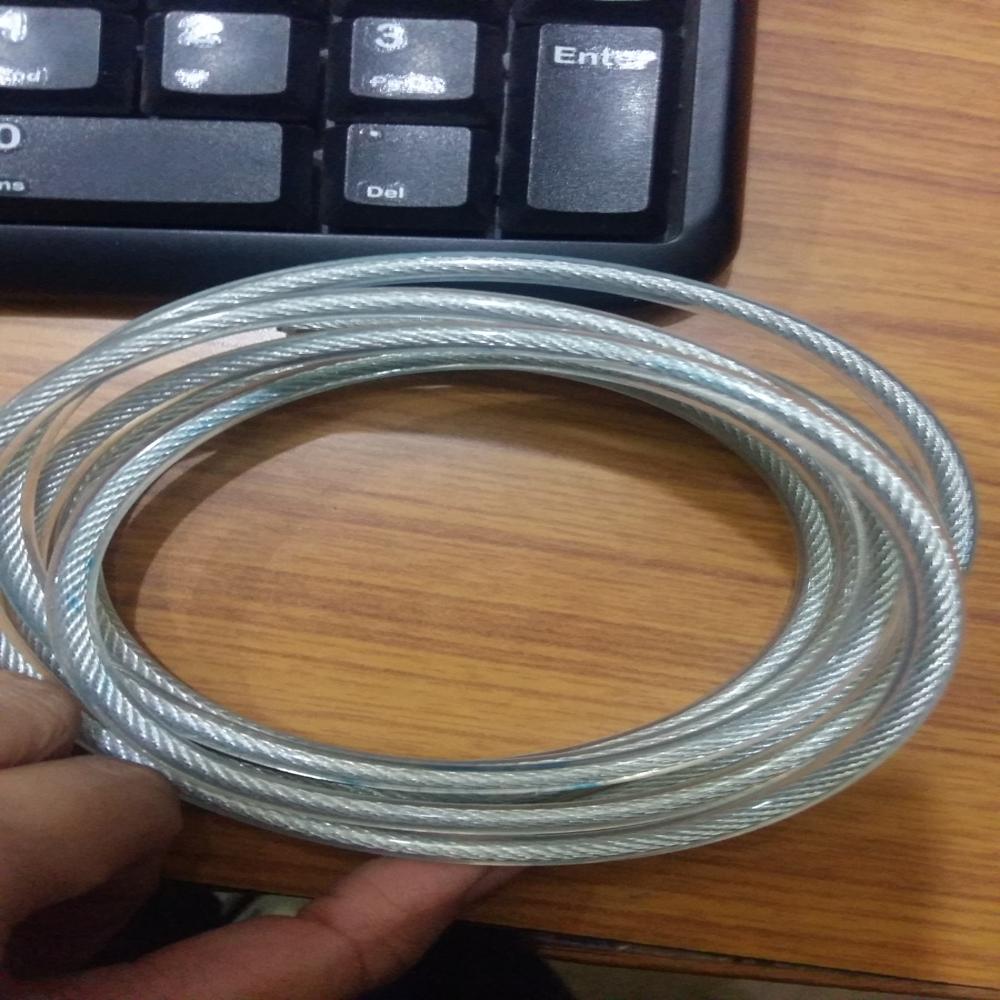Pvc Coated Wire Ropes - Mild Steel, 2mm Diameter, White Pvc Coating | Durable, Rust-proof, Suitable For Industrial Applications
